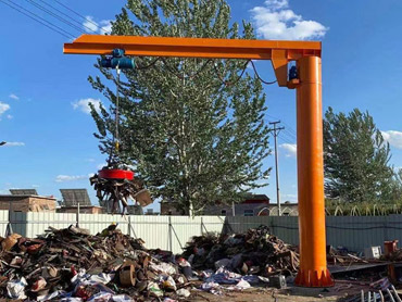 Lauko elektrinis 360 laipsnių sukamasis jib kranas